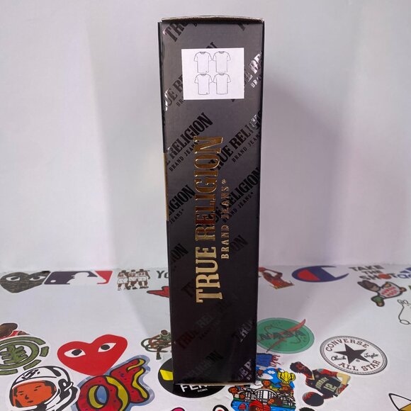 New True Religion 4-Pack Premium Cotton Crewneck Tees - White - Men's Large - Picture 3 of 7